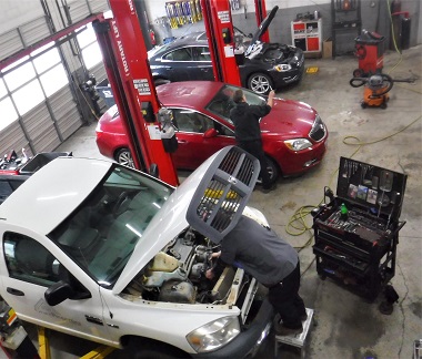 Cars in service bay Forest, VA